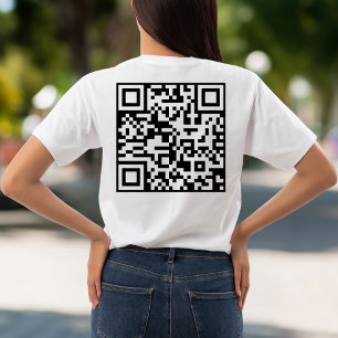 Custom Qr Code Scan Me Funny Gift For Him Her T-Shirt