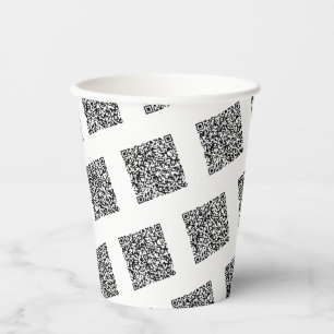Custom QR Code Scan Paper Cups Your Own Design