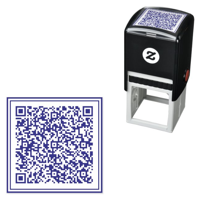 Custom QR Code Scan Personalized Self-inking Stamp (In Situ)