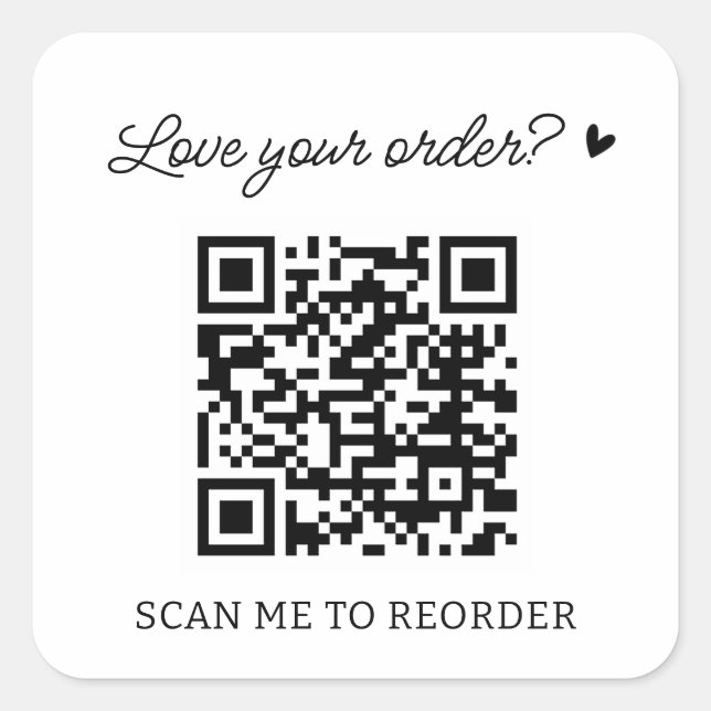Custom QR Code Scan to Reorder Labels (Front)