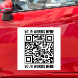 Custom QR Code Scannable Small Business Vehicle Car Magnet<br><div class="desc">Custom QR Code Scannable Small Business Vehicle Car Magnet</div>