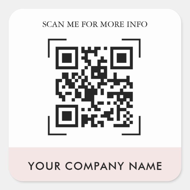 Custom QR Code Stickers (Front)