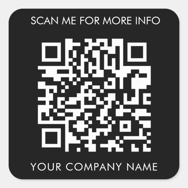 Custom QR Code Stickers (Front)