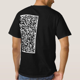 Custom QR Code T-Shirt Example