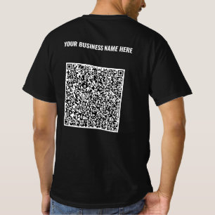 Custom QR Code T-Shirt with Your Business Name