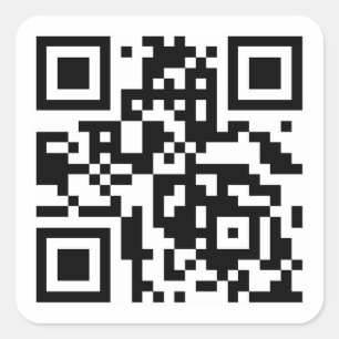 Custom QR Code Template Square Sticker
