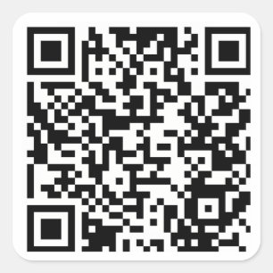 Custom QR Code Template Square Sticker