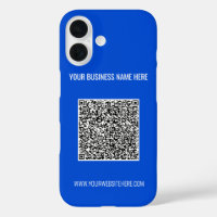 Custom QR Code Text and Colour iPhone Case Templat