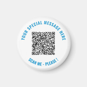 Custom QR Code Text and Colours Your Magnet Gift