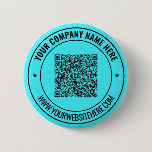 Custom QR Code Text Business Promotional Button