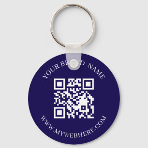 Custom QR Code Text Color Promo Keychains