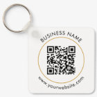 Custom QR Code Text Modern Black White Business