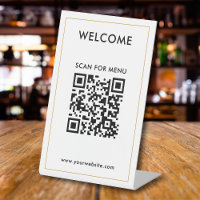 Custom QR Code Text Modern Business