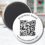 Custom QR Code Text Template Magnet<br><div class="desc">Upload a QR code, add text, and easily create your personalized magnet Click EDIT DESIGN to add the background colour or to change the text colour. You can TRANSFER this DESIGN on other Zazzle products and adjust it to fit most of the Zazzle items. Standard Studio designs are made in...</div>