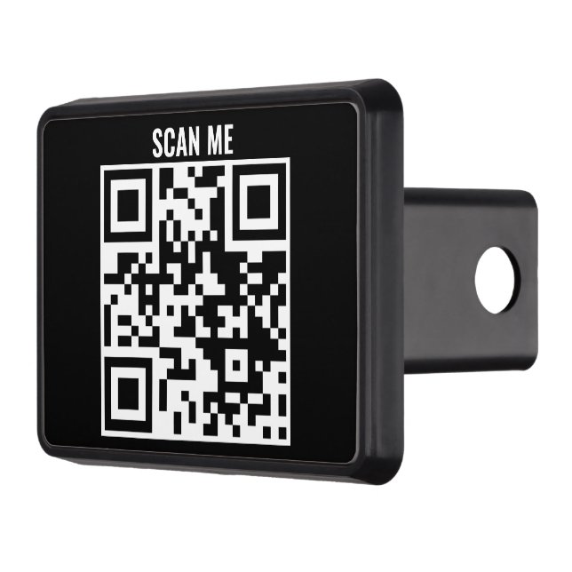 Custom QR Code Trailer Hitch Cover (Left)