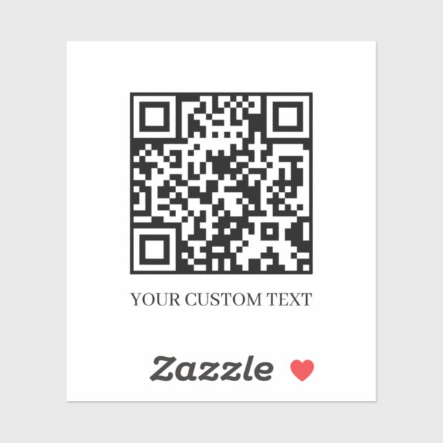 Custom QR Code | Upload Your Own Text Design (Sheet)