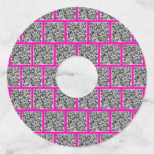 Custom QR Code Wine Glass Tag - Choose Colours