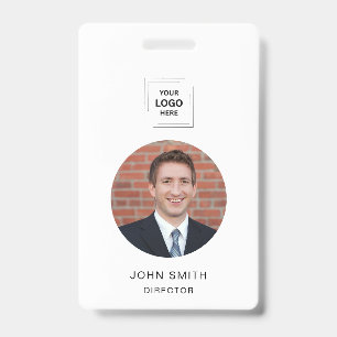 Custom QR Employee Identity Access Design Badge