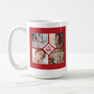 Custom Queen Mom Photo Collage Keepsake Coffee Mug
