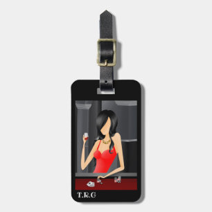 Custom Queen of the Game - Casino Las Vegas Luggage Tag