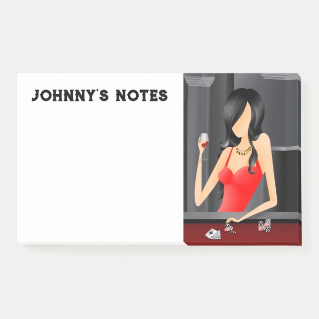Custom Queen of the game - LasVegas Casino  Post-it Notes (Front)