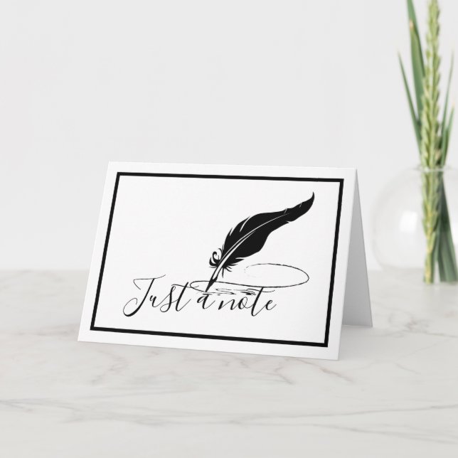 Custom quill pen  card (Front)