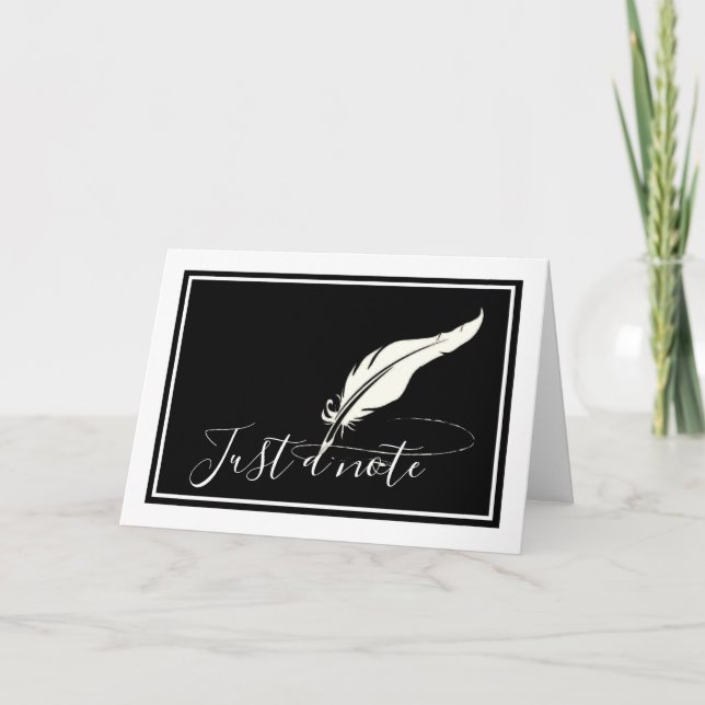 Custom quill pen  card (Front)