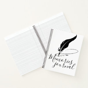 Custom quill pen  journal