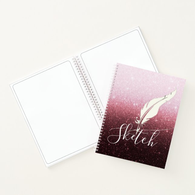 Custom quill pen  notebook (Inside)
