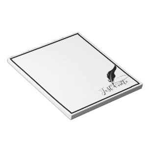 Custom quill pen  notepad