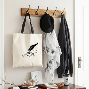 Custom quill pen  tote bag