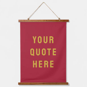 Custom Quote Banner Personalized Your Quote Wall Hanging Tapestry