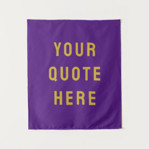 Custom Quote Banner Personalized Your Quote Wall Tapestry