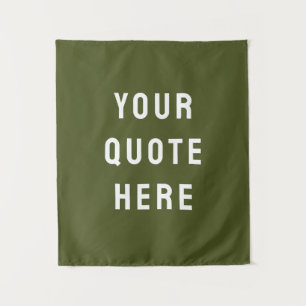 Custom Quote Banner Personalized Your Quote Wall Tapestry