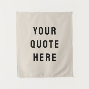 Custom Quote Banner Personalized Your Quote Wall Tapestry