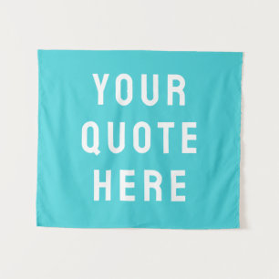 Custom Quote Banner Personalized Your Quote Wall Tapestry