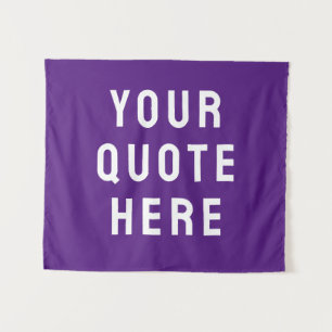 Custom Quote Banner Personalized Your Quote Wall Tapestry
