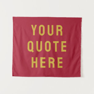 Custom Quote Banner Personalized Your Quote Wall Tapestry