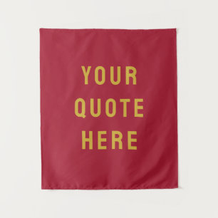 Custom Quote Banner Personalized Your Quote Wall Tapestry