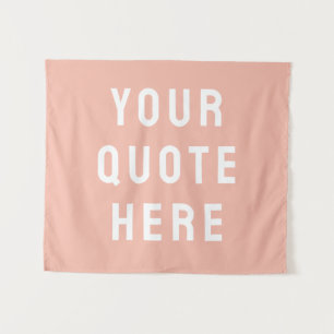 Custom Quote Banner Personalized Your Quote Wall Tapestry
