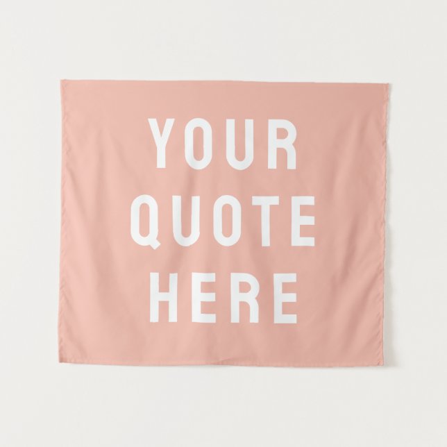 Custom Quote Banner Personalized Your Quote Wall Tapestry (Front (Horizontal))