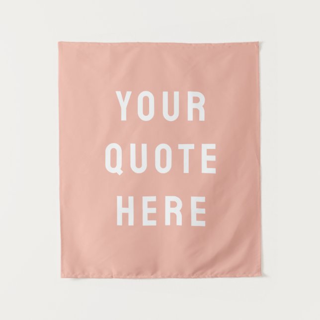 Custom Quote Banner Personalized Your Quote Wall Tapestry (Front)