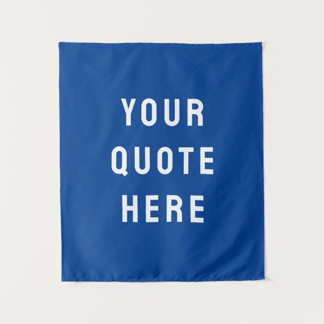 Custom Quote Banner Personalized Your Wall Nursery Tapestry (Front)