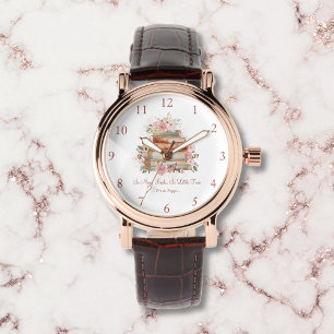 Custom Quote Books and Vintage Pink Roses Watch