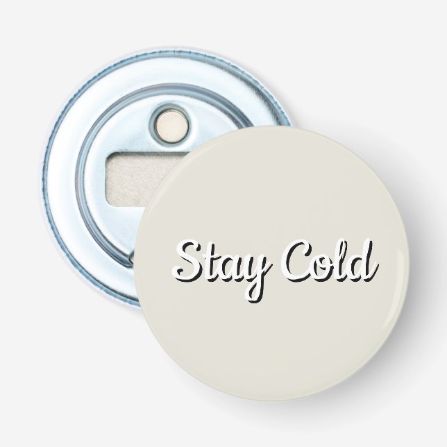 Custom Quote Bottle Opener Simple Stylish Gift (Front)