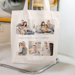 Custom Quote Collage Personalized Tote Bag