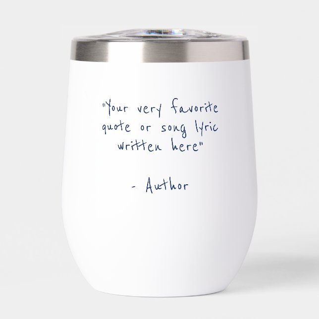 Custom quote - create your own navy blue   (Front)