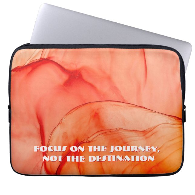 Custom Quote Laptop Sleeve - Protective Aesthetic  (Front)