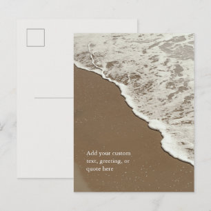 Custom Quote / Personalized beach sand Postcard