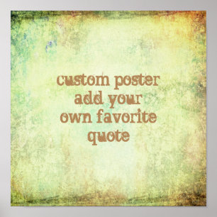 custom quote poster add your text to personalize